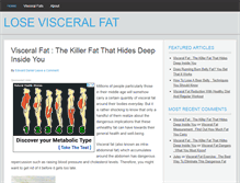 Tablet Screenshot of losevisceralfat.com